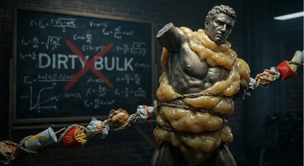 Prise de masse musculaire : pourquoi les gros surplus caloriques sont une erreur